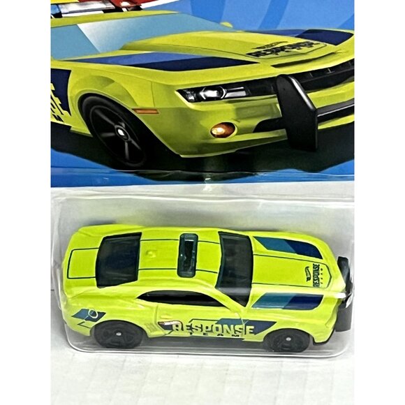 Hot Wheels Camaro SS HW First Response 2024 Yellow Green Chevy Diecast 1:64 - Picture 4 of 6